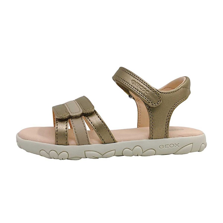 Geox Geox J Sandal Haiti Girl J458Zd-0Nfbc/C2010 Gold C2010 Platinum