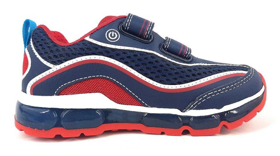 Geox Geox J Android J0244C-014Bu/C0735 Blau C0735 Navy/Red