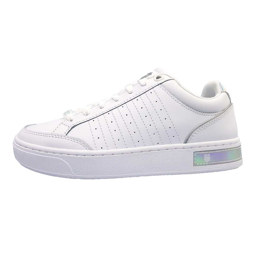 K-Swiss K-Swiss Court Block Women'S Low 97411-933-M Weis White/ Pearlized