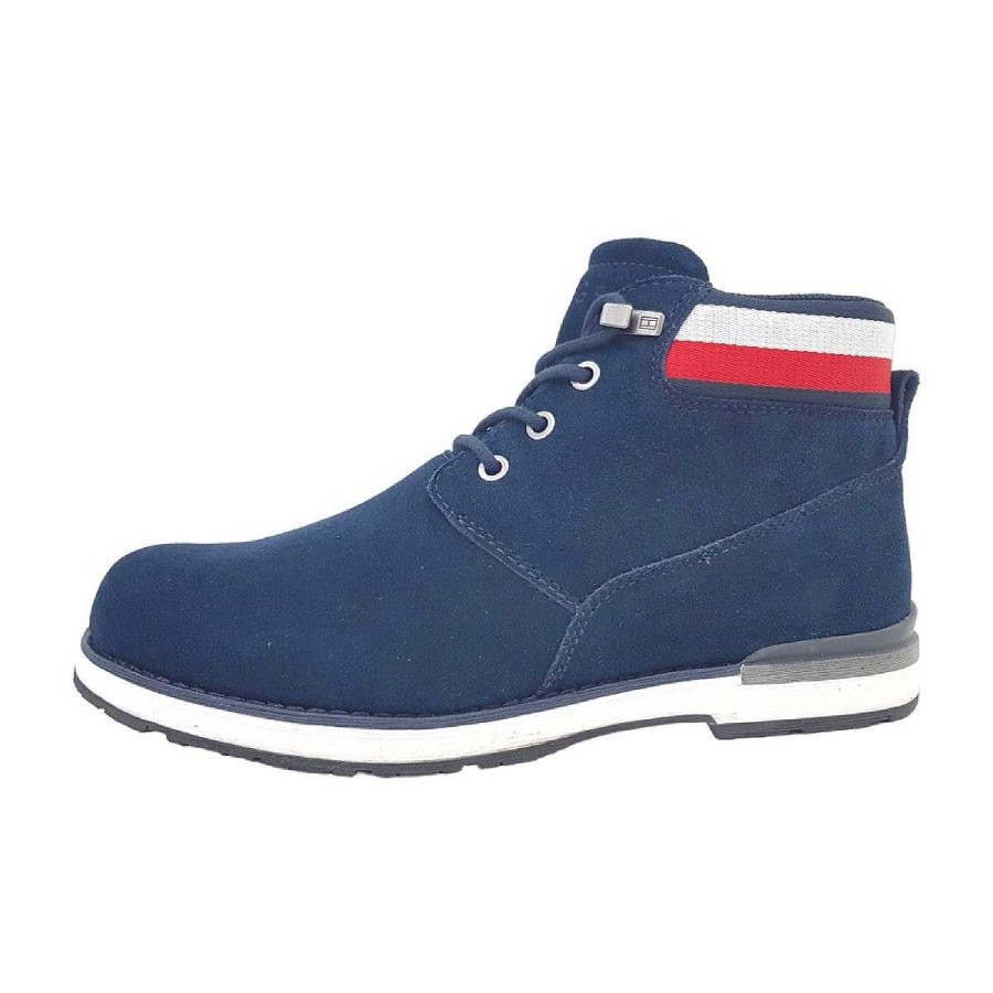 Tommy Hilfiger Tommy Hilfiger Core Hilfiger Suede Boot Fm0Fm04800 Blau Dw5 Desert Sky