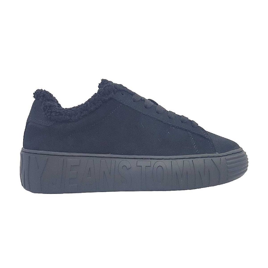 Tommy Hilfiger Tommy Hilfiger New Cupsole Leat Wl En0En02274Bds Schwarz Bds- Black