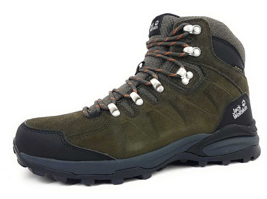 Jack Wolfskin Jack Wolfskin Refugio Texapore Mid M 4049841-4287 Grun 4287 Khaki/ Phantom