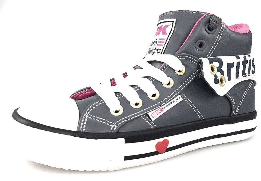 British Knights British Knights Roco B46-3706-01 Grau Dark Grey/ Fuchsia