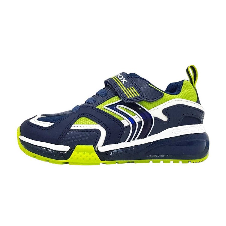 Geox Geox J Bayonyc Boy J36Fee-050Fu/C0749 Blau C0749 Navy/ Lime