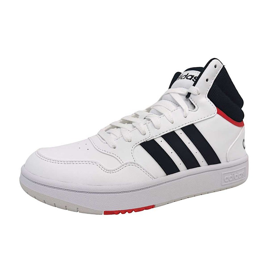 adidas Adidas Hoops 3.0 Mid Gy5543 Weis White/Legink/Red