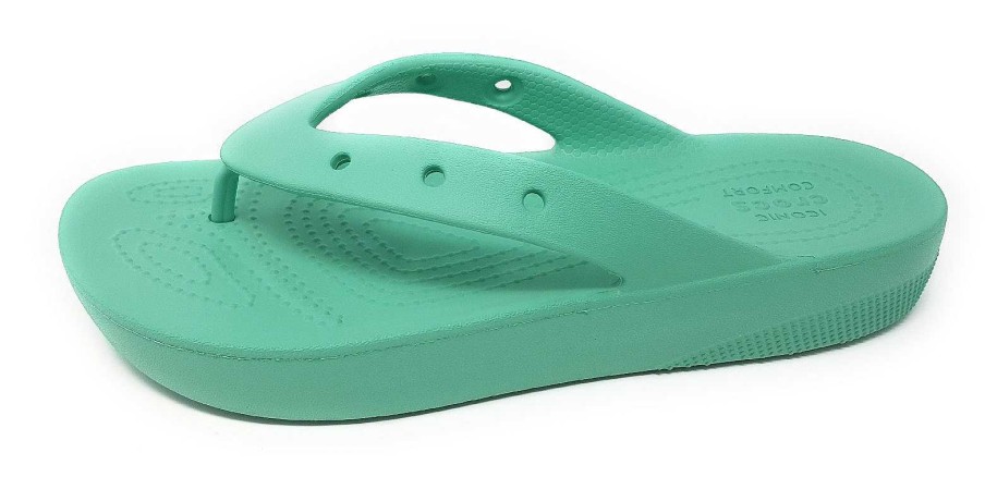 Crocs Crocs Classic Platif. Flip 207714 Turkis Bug Pistazie