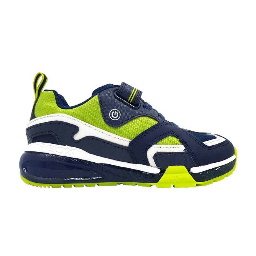 Geox Geox J Bayonyc Boy J36Fee-050Fu/C0749 Blau C0749 Navy/ Lime