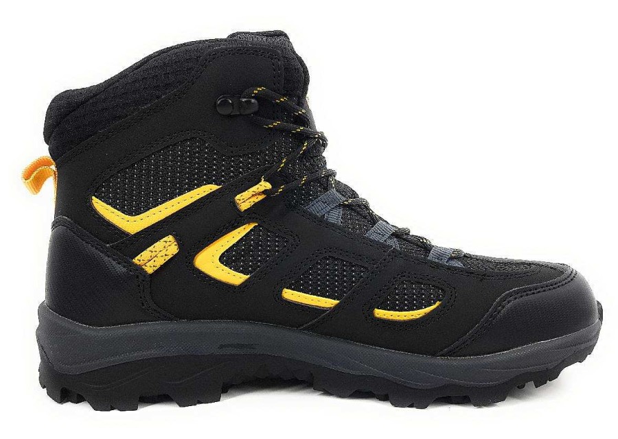 Jack Wolfskin Jack Wolfskin Vojo Tex. Mid K 4042181/6361 Schwarz 6361 Black/Yellow