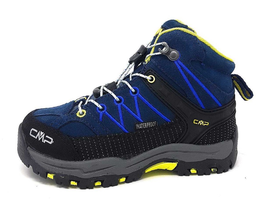 CMP Cmp Ki. Trekking Rig. Waterpr 3Q12944 Blau 08Ne Blau/ Gelb