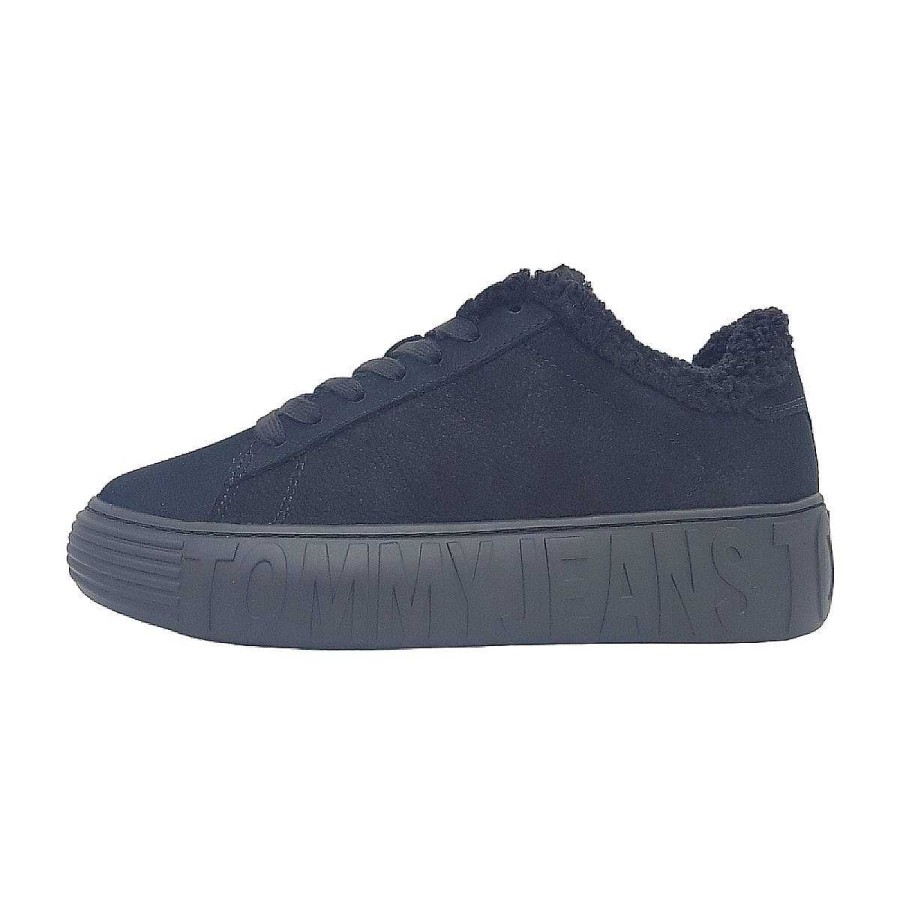 Tommy Hilfiger Tommy Hilfiger New Cupsole Leat Wl En0En02274Bds Schwarz Bds- Black