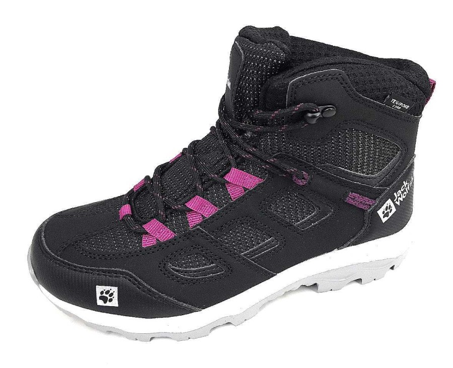 Jack Wolfskin Jack Wolfskin Vojo Texapore Mid K 4042181/6381 Schwarz 6381 Phantom/Pink