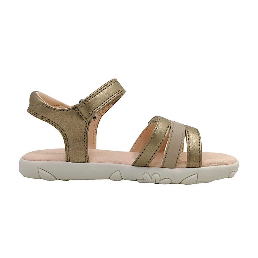 Geox Geox J Sandal Haiti Girl J458Zd-0Nfbc/C2010 Gold C2010 Platinum