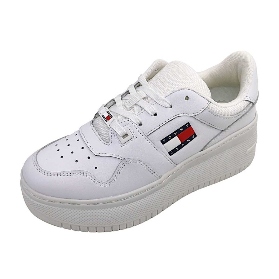 Tommy Hilfiger Tommy Hilfiger Tjw Retro Basket Flatform En0En02506Ybs Weis Ybs White