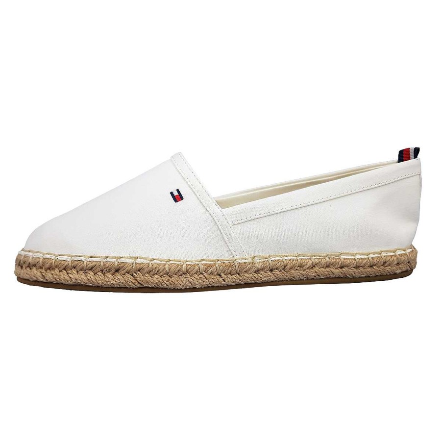 Tommy Hilfiger Tommy Hilfiger Flat Espadrille Fw0Fw06497 Weis Ybi Lvory