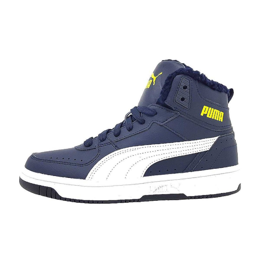 Puma Puma Rebound Joy Fur Jr 375477 Blau 007 Navy/ White