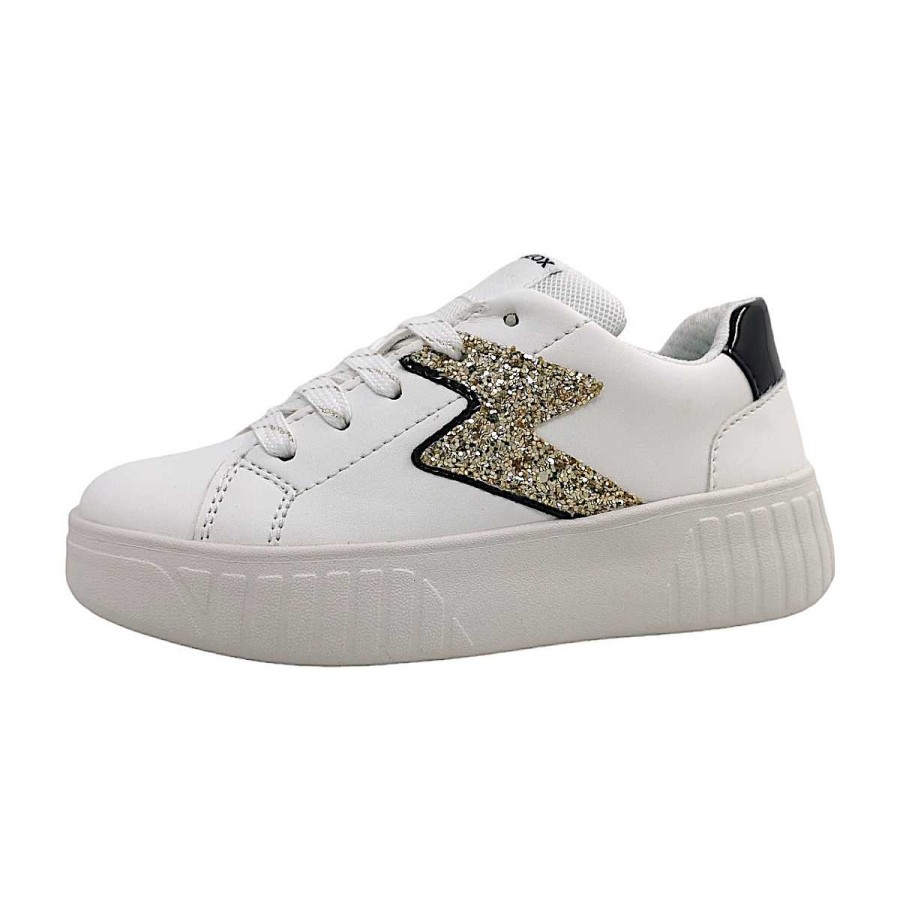 Geox Geox J Mikiroshi Girl J45Dva-0Bcew/C0404 Weis C0404 White/ Black