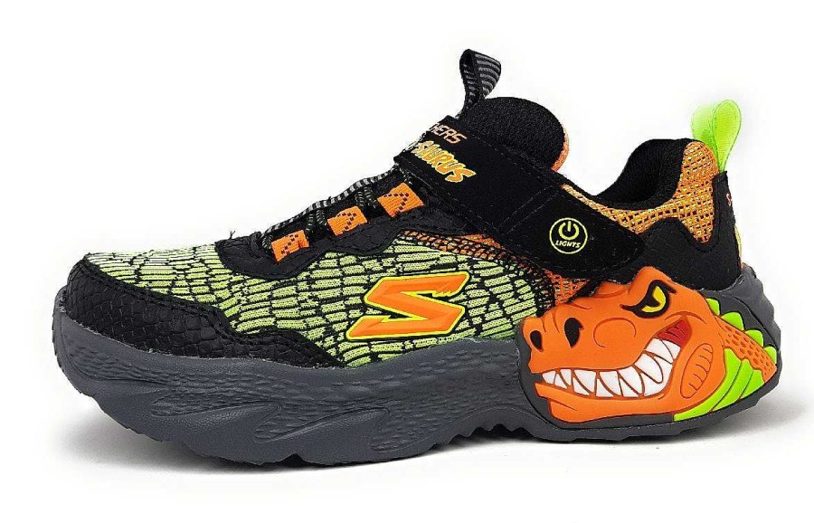 Skechers Skechers Dino Lights 400615L Mehrfarbig Bkor Black/ Orange