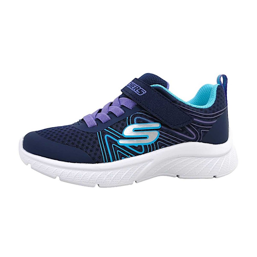 Skechers Skechers Microspec + Swirl Sweet 303535L Blau Nvmt Navy/ Multi